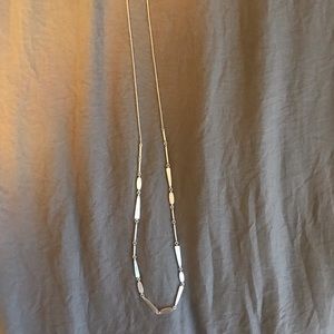 Kendra Scott long silver necklace